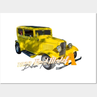 1932 Ford Model A Deluxe Tudor Sedan Posters and Art